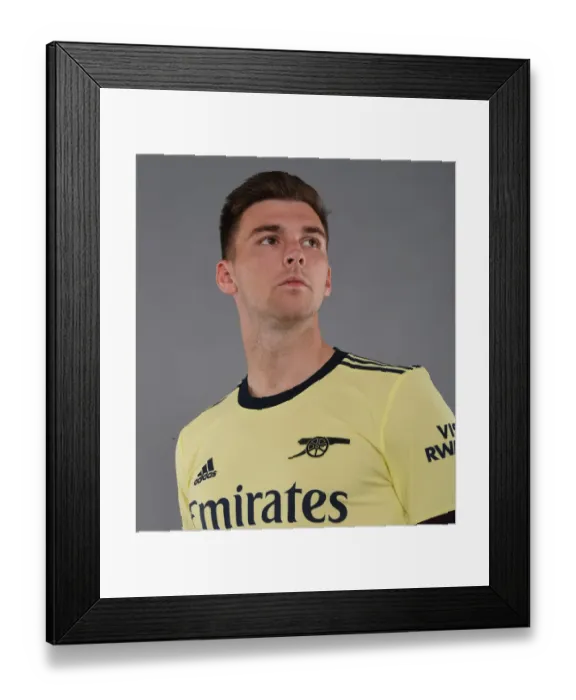 Framed Print : Arsenal's Kieran Tierney Kicks Off New Season at London Colney Training Ground