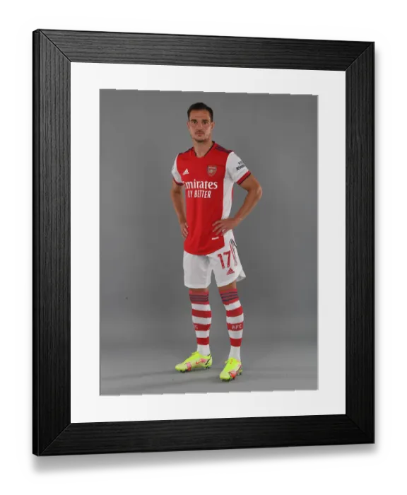 Framed Print : Cedric Soares: Arsenal's Determined Defender Ready for 2021-22 Glory