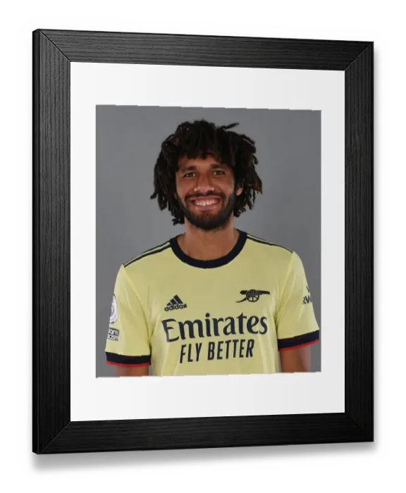 Framed Print : Arsenal's Mo Elneny Kicks Off 2021-22 Season at London Colney Training Ground