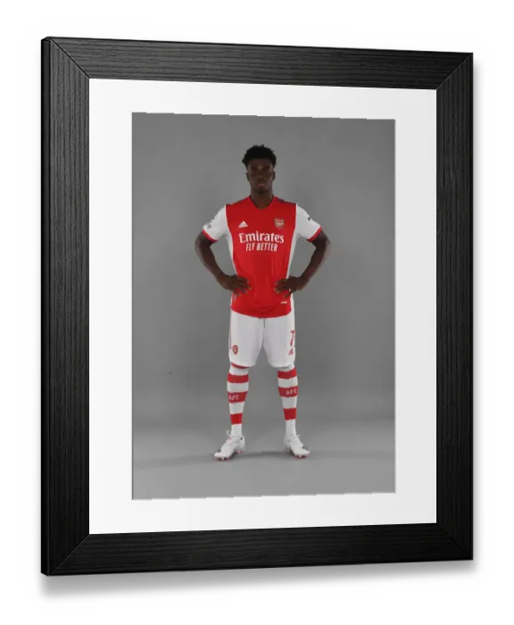 Framed Print : Arsenal's Bukayo Saka Kicks Off New Season at London Colney Training Ground