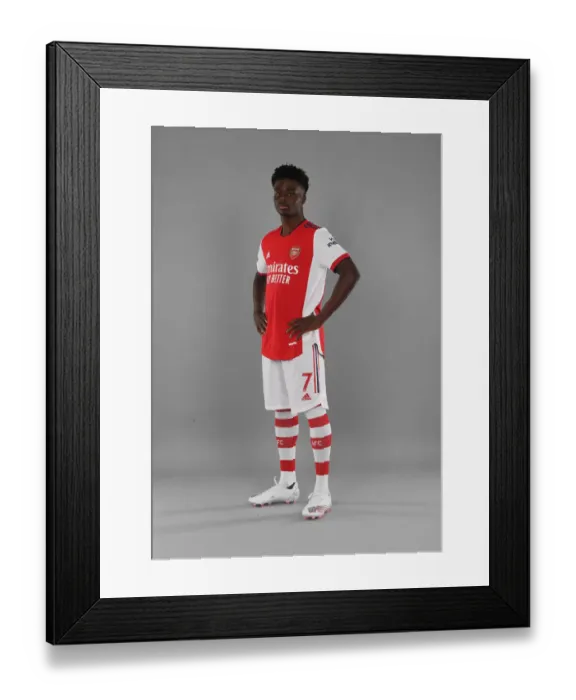 Framed Print : Bukayo Saka Kicks Off Arsenal's 2021-22 Season at London Colney