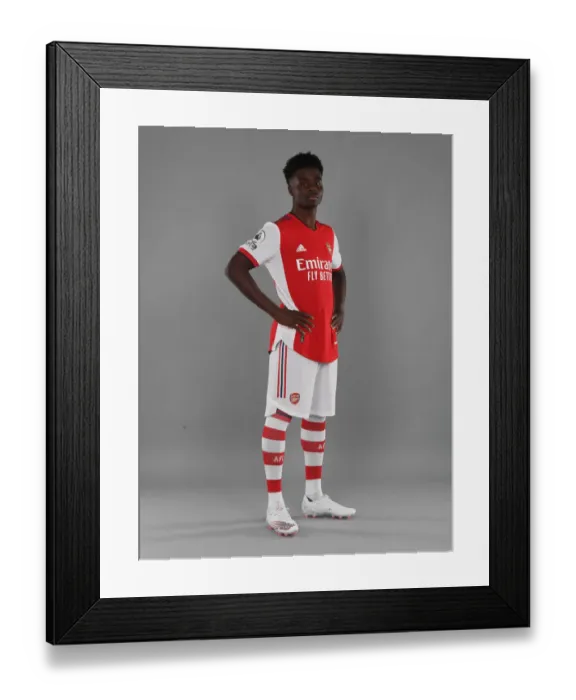 Framed Print : Bukayo Saka Kicks Off Arsenal's 2021-22 Season at London Colney