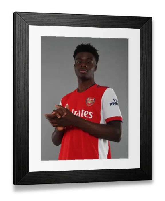 Framed Print : Bukayo Saka Kicks Off Arsenal's 2021-22 Season at London Colney