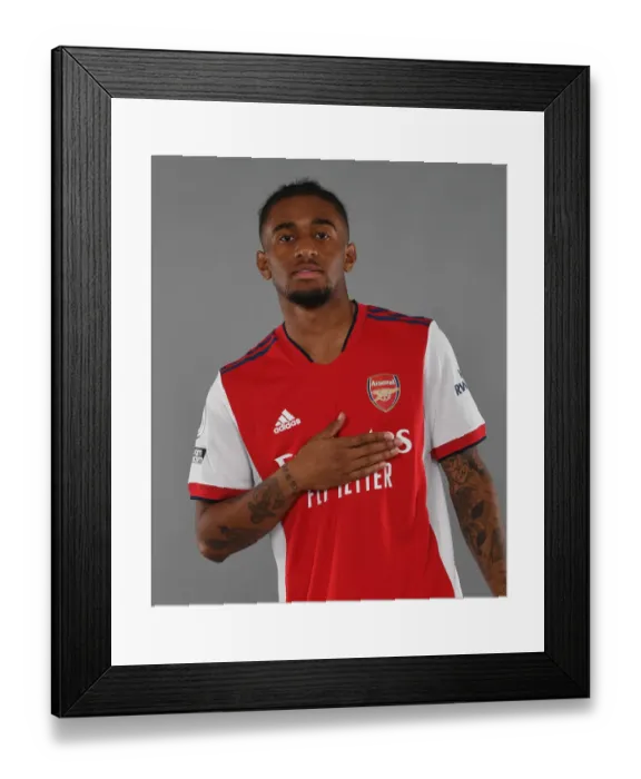 Framed Print : Arsenal's Reiss Nelson Kicks Off New Season at London Colney Training Ground