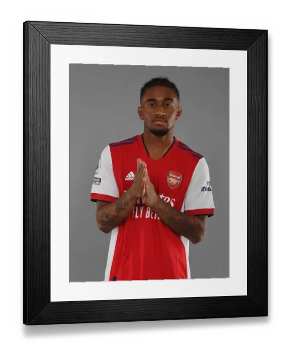 Framed Print : Arsenal's Reiss Nelson Kicks Off New Season at London Colney Training Ground Framed Print : Arsenal's Reiss Nelson Kicks Off New Season at London Colney Training Ground
