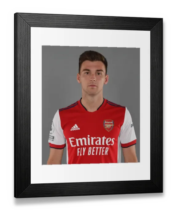 Framed Print : Arsenal's Kieran Tierney at 2021-22 Team Photocall Framed Print : Arsenal's Kieran Tierney at 2021-22 Team Photocall