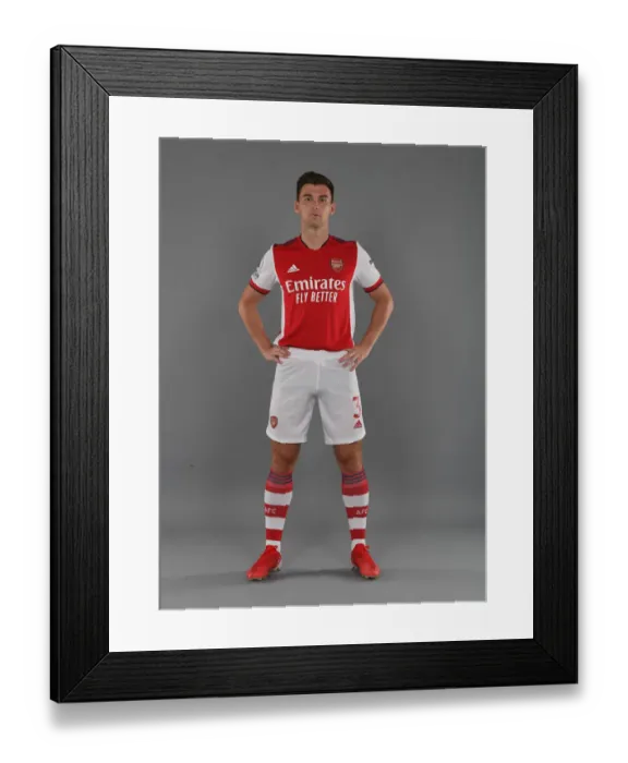 Framed Print : Arsenal's Kieran Tierney Kicks Off New Season Training