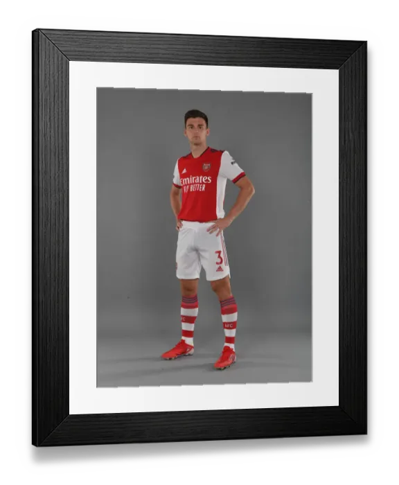 Framed Print : Arsenal's Kieran Tierney Kicks Off New Season at London Colney Training Ground