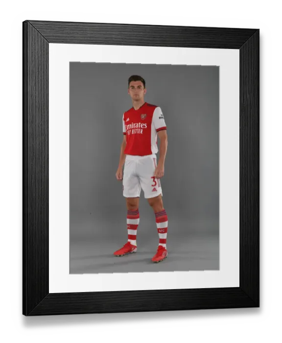 Framed Print : Arsenal's Kieran Tierney at 2021-22 Team Photocall Framed Print : Arsenal's Kieran Tierney at 2021-22 Team Photocall