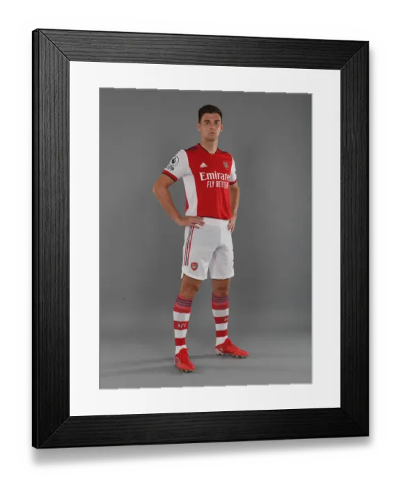 Framed Print : Arsenal's Kieran Tierney Kicks Off New Season at London Colney Training Ground