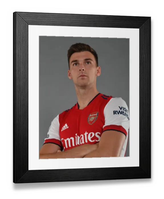 Framed Print : Arsenal's Kieran Tierney Kicks Off New Season at London Colney Training Ground Framed Print : Arsenal's Kieran Tierney Kicks Off New Season at London Colney Training Ground