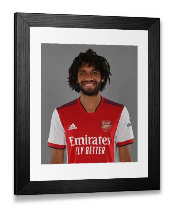 Framed Print : Arsenal's Mo Elneny Kicks Off New Season at London Colney Training Ground Framed Print : Arsenal's Mo Elneny Kicks Off New Season at London Colney Training Ground