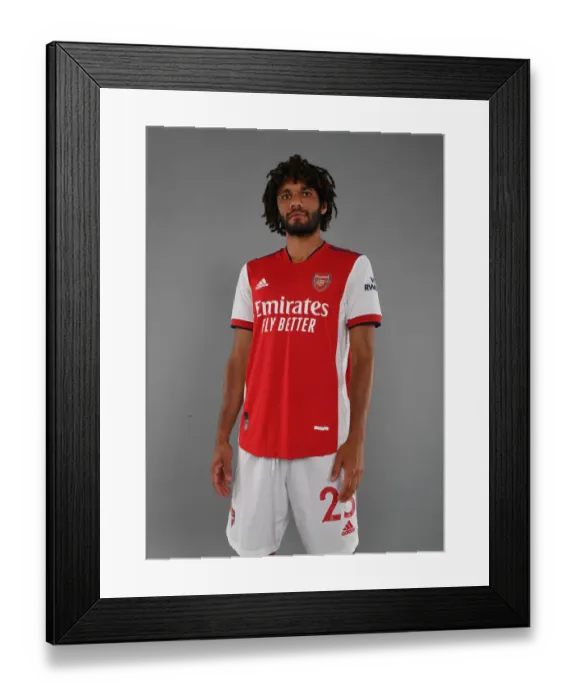 Framed Print : Arsenal's Mo Elneny Kicks Off Arsenal's 2021-22 Season Training Framed Print : Arsenal's Mo Elneny Kicks Off Arsenal's 2021-22 Season Training