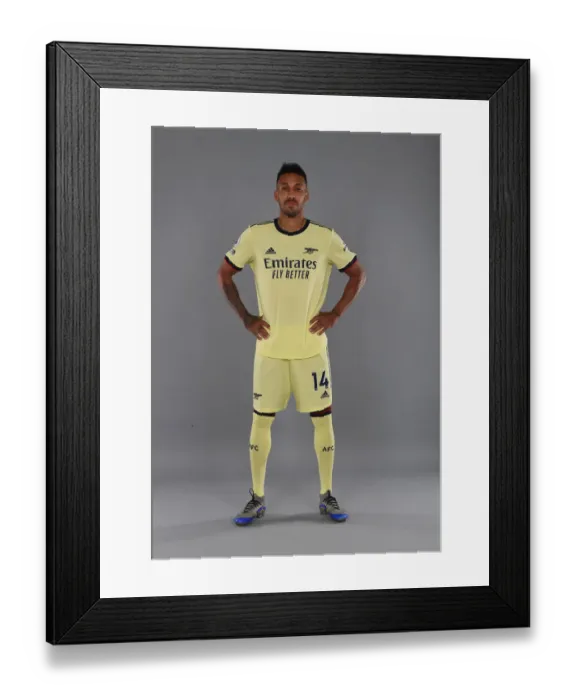 Framed Print : Arsenal's Aubameyang Kicks Off New Season Training