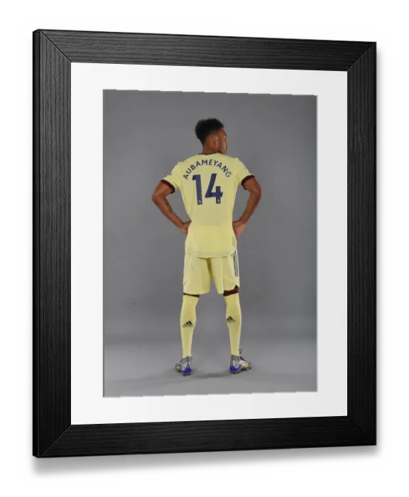 Framed Print : Arsenal's Aubameyang Kicks Off New Season Training