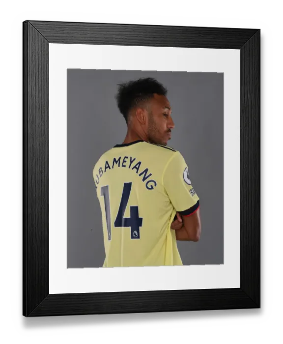 Framed Print : Arsenal's Aubameyang Kicks Off New Season Training