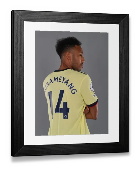 Framed Print : Arsenal's Aubameyang Kicks Off New Season Training