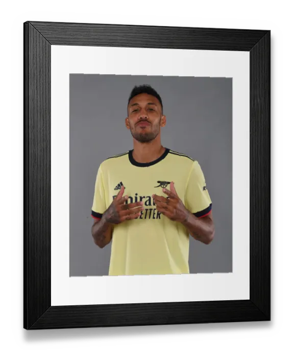 Framed Print : Arsenal's Aubameyang Kicks Off New Season at Training Ground