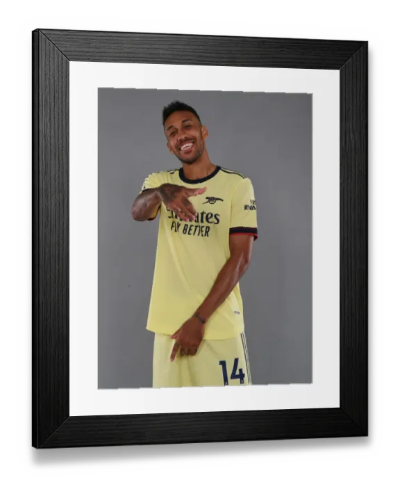 Framed Print : Arsenal's Aubameyang Kicks Off New Season at Training Ground Framed Print : Arsenal's Aubameyang Kicks Off New Season at Training Ground