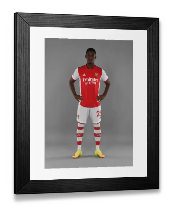 Framed Print : Arsenal Football Club: Flo Balogun Begins Training for 2021-22 Season