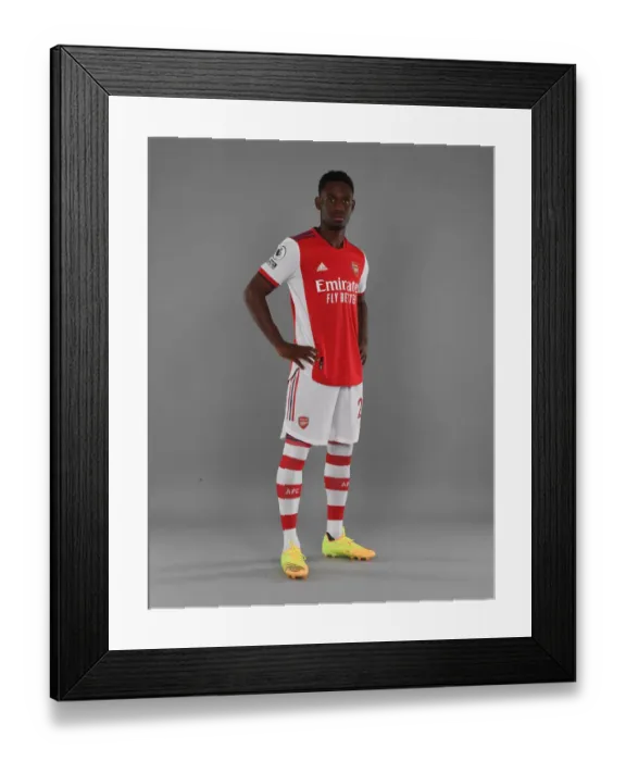 Framed Print : Arsenal FC 2021-22: Flo Balogun's Kick-Off Photoshoot Framed Print : Arsenal FC 2021-22: Flo Balogun's Kick-Off Photoshoot