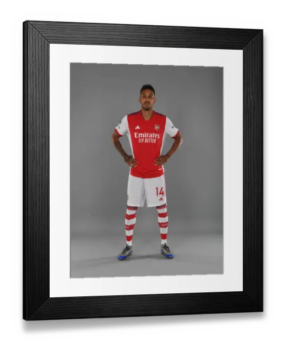 Framed Print : Arsenal's Aubameyang Kicks Off New Season Training Framed Print : Arsenal's Aubameyang Kicks Off New Season Training
