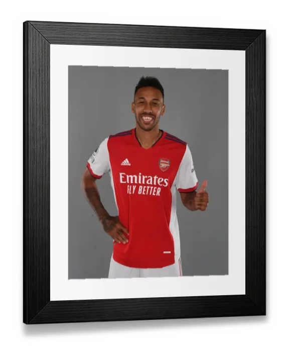 Framed Print : Arsenal's Aubameyang Kicks Off New Season Training