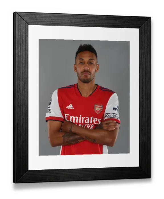 Framed Print : Arsenal's Aubameyang Kicks Off New Season Training Framed Print : Arsenal's Aubameyang Kicks Off New Season Training