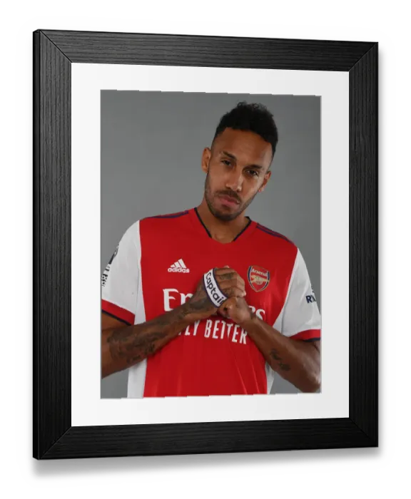 Framed Print : Arsenal's Aubameyang Kicks Off New Season Training Framed Print : Arsenal's Aubameyang Kicks Off New Season Training