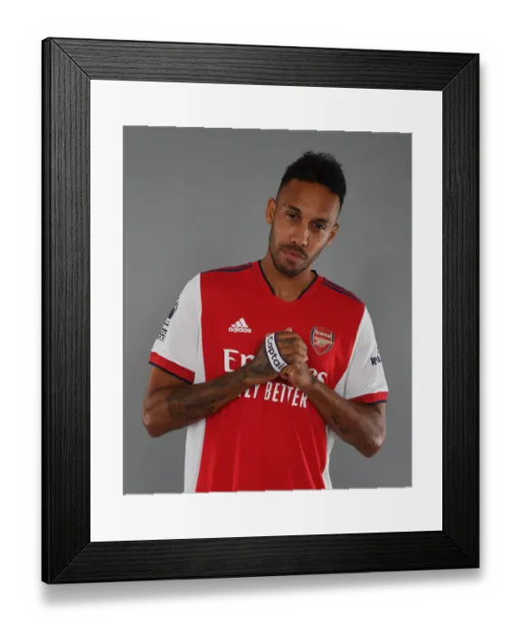 Framed Print : Arsenal's Aubameyang Kicks Off New Season Training