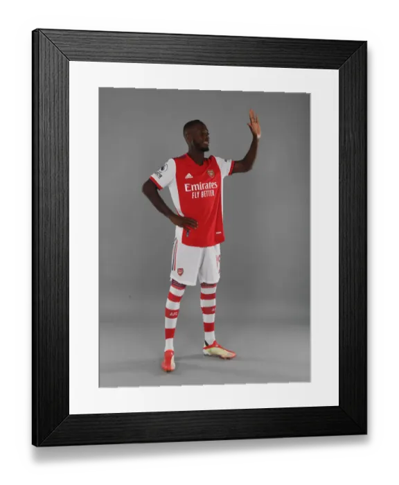 Framed Print : Nicolas Pepe Kicks Off Arsenal's 2021-22 Season at London Colney
