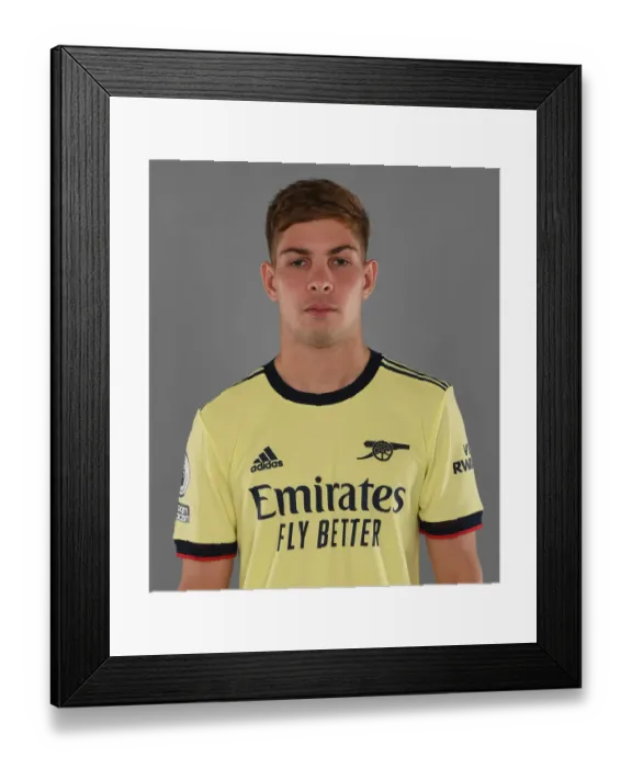 Framed Print : Emile Smith Rowe Kicks Off Arsenal's 2021-22 Season at London Colney Training Ground Framed Print : Emile Smith Rowe Kicks Off Arsenal's 2021-22 Season at London Colney Training Ground