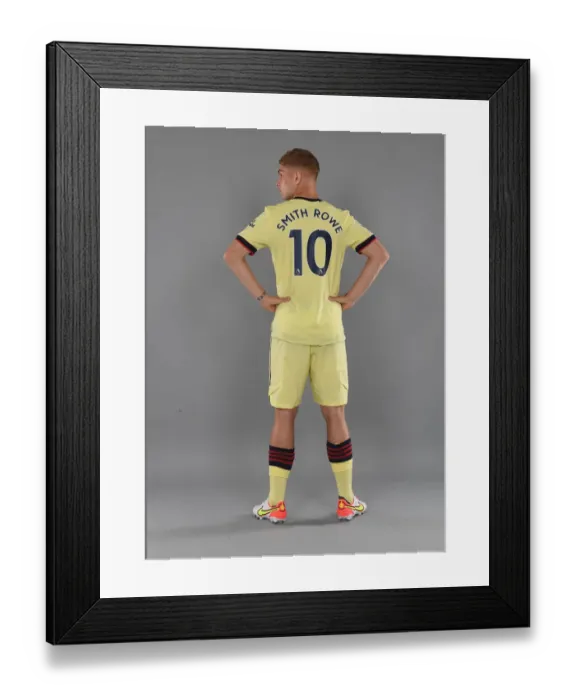 Framed Print : Emile Smith Rowe Kicks Off Arsenal's 2021-22 Season at London Colney Training Ground