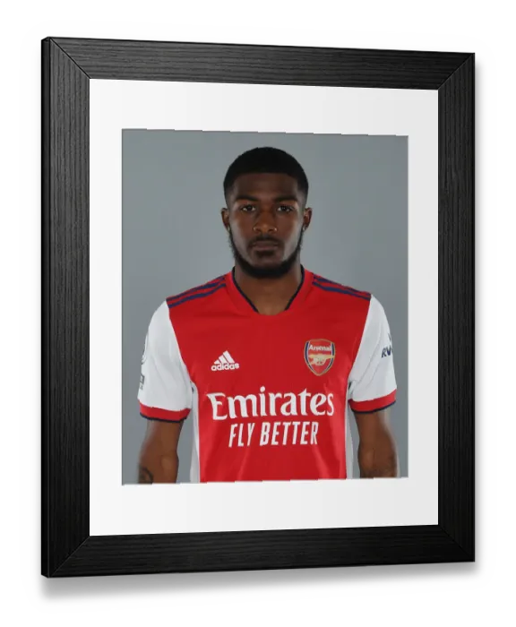 Framed Print : Arsenal Football Club: Ainsley Maitland-Niles Training at London Colney, 2021-22 Season