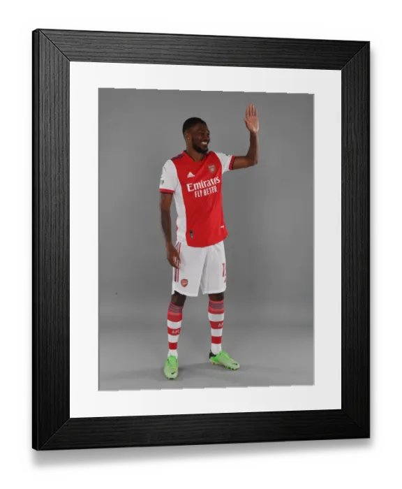 Framed Print : Arsenal's Ainsley Maitland-Niles Kicks Off 2021-22 Season at London Colney