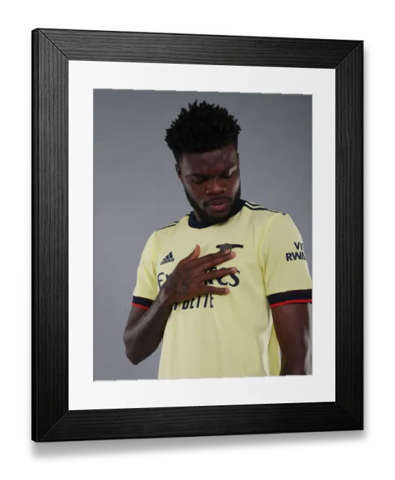 Framed Print : Arsenal's Thomas Partey at 2021-22 Team Photocall