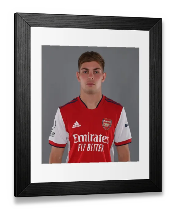 Framed Print : Emile Smith Rowe Kicks Off Arsenal's 2021-22 Season at London Colney Training Ground
