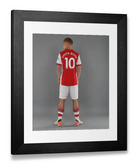 Framed Print : Emile Smith Rowe Kicks Off Arsenal's 2021-22 Season at London Colney Training Ground