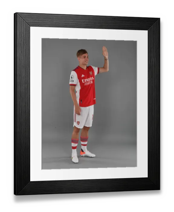 Framed Print : Emile Smith Rowe Kicks Off Arsenal's 2021-22 Season at London Colney Training Ground
