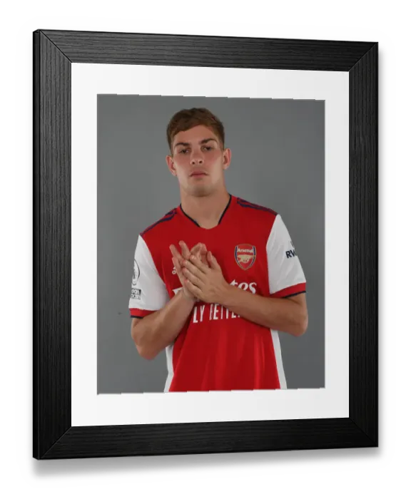 Framed Print : Emile Smith Rowe Kicks Off Arsenal's 2021-22 Season at London Colney Framed Print : Emile Smith Rowe Kicks Off Arsenal's 2021-22 Season at London Colney
