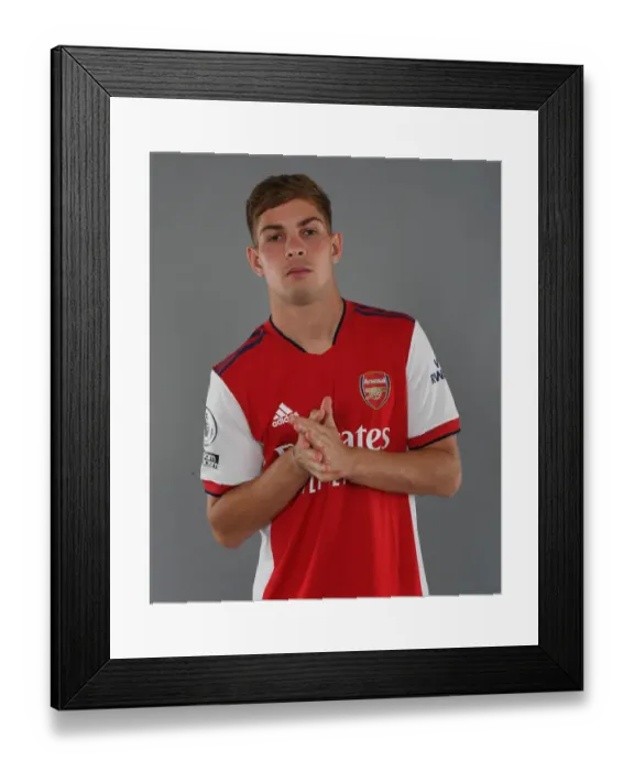 Framed Print : Emile Smith Rowe Kicks Off Arsenal's 2021-22 Season at London Colney Training Ground