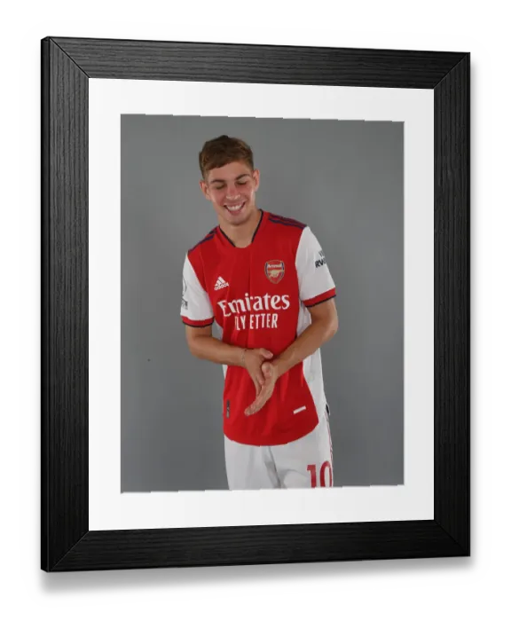 Framed Print : Arsenal First Team: 2021-22 Season Kick-Off Photocall - Emile Smith Rowe Framed Print : Arsenal First Team: 2021-22 Season Kick-Off Photocall - Emile Smith Rowe