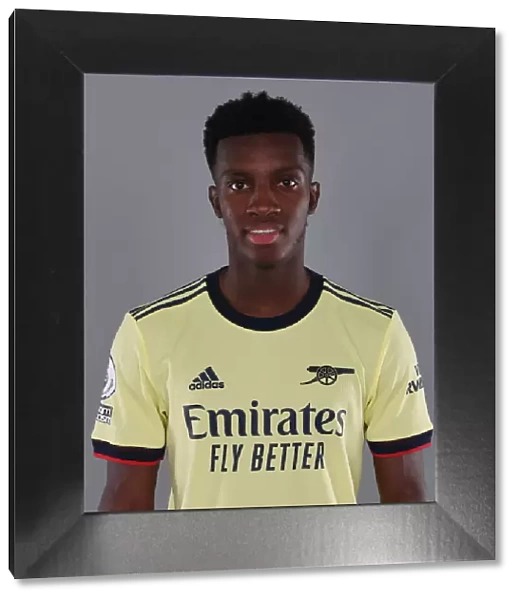 Arsenal's Eddie Nketiah at 2021-22 Team Photocall