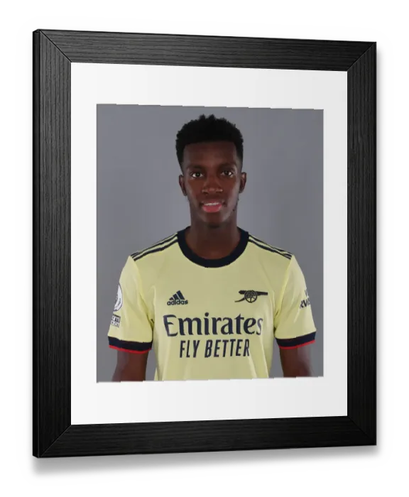 Framed Print : Arsenal's Eddie Nketiah at 2021-22 Team Photocall Framed Print : Arsenal's Eddie Nketiah at 2021-22 Team Photocall