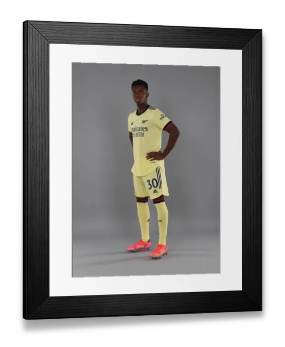 Framed Print : Arsenal Football Club 2021-22 Team Photocall: Eddie Nketiah Framed Print : Arsenal Football Club 2021-22 Team Photocall: Eddie Nketiah