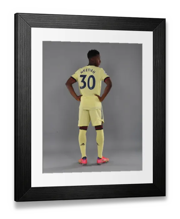 Framed Print : Arsenal's Eddie Nketiah at 2021-22 First Team Photocall