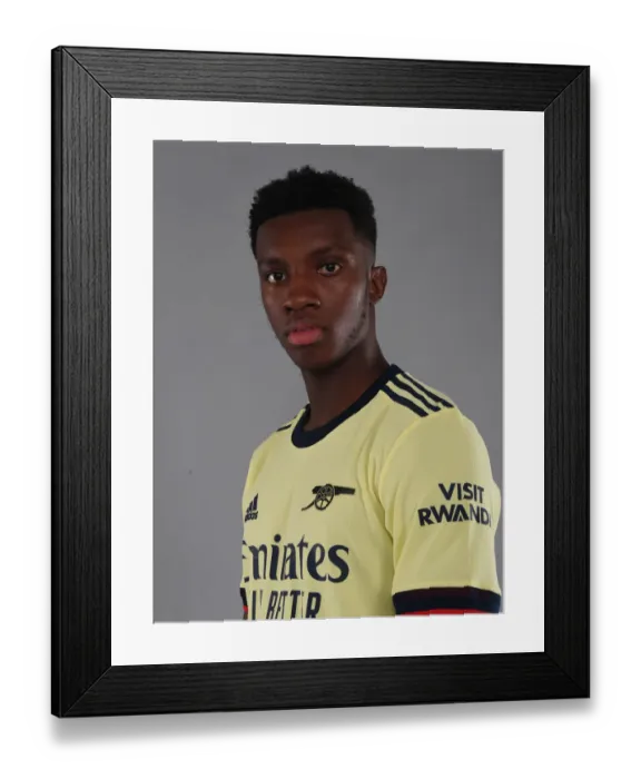 Framed Print : Arsenal's Eddie Nketiah at 2021-22 First Team Photocall