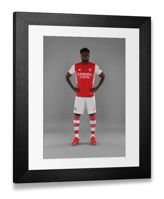 Framed Print : Arsenal's Thomas Partey Poses at 2021-22 First Team Photocall