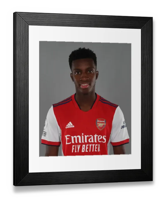 Framed Print : Arsenal's Eddie Nketiah at 2021-22 First Team Photocall