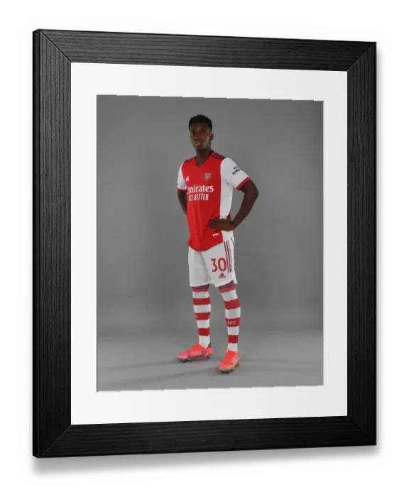 Framed Print : Arsenal's Eddie Nketiah at 2021-22 Team Photocall Framed Print : Arsenal's Eddie Nketiah at 2021-22 Team Photocall